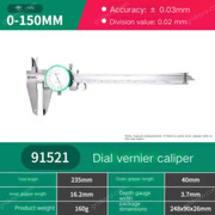 Caliper with table 0-150mm 91521