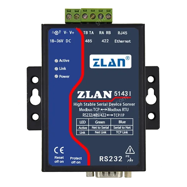 ZLAN5143I Full-isolation Serial Device Server