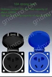 3-hole 16A panel Single panel without back box