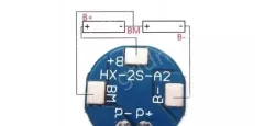 Lithium battery overcharge, overdischarge, overcurrent, short-circuit charging protection board 7.4V 5A rotundity