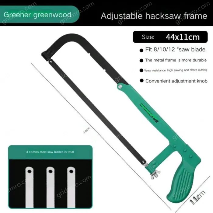 8/10/12 Adjustable Hacksaw Stand Contains 4 carbon hacksaw blades