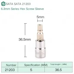 Xiaofei 5mm with a total length of 36.5mm-21203