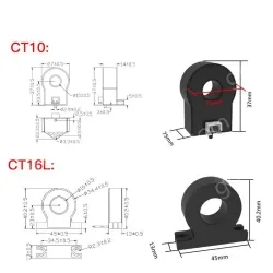 Precision current transformer CT10-5k-50 closed transformer