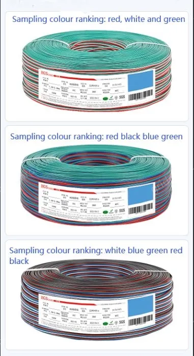 LED light connecting cable 18AWG*6 and (34/0.178TS)