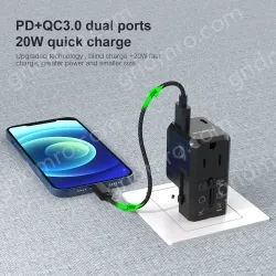 20W Charge Smallest Universal Travel Adapter