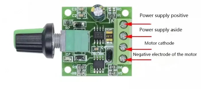 PWM DC motor governor DC2.2-12V speed regulation module