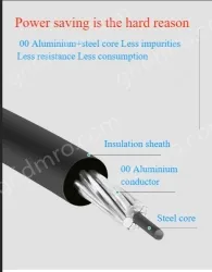 Steel core insulated wire 1KV*JKLGYJ-185/25