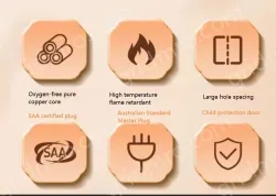 Australia Total switch 4-plug cord length 1.5m