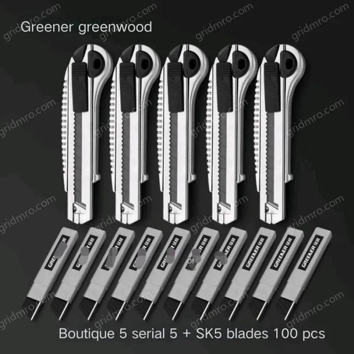 5 pieces of high-quality five consecutive shots + 5 alloy blades + 100 SK5 blades