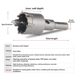 Stainless steel special hole opener 15mm