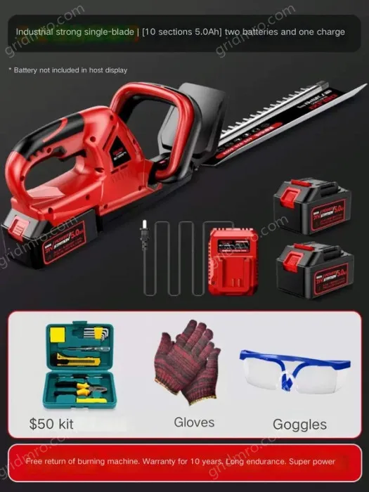 Industrial powerful single-edged 10-cell 5.0Ah two batteries and one charger