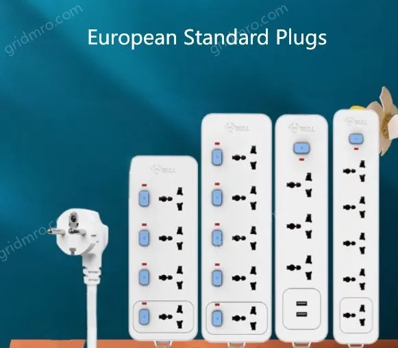 European standard unswitched 3-plug
