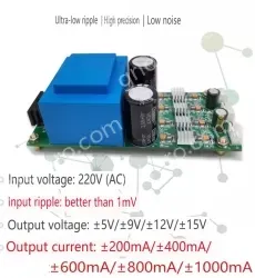 ACDC linear power supply 220V to positive and negative voltage &plusmn;9V &plusmn;400MA