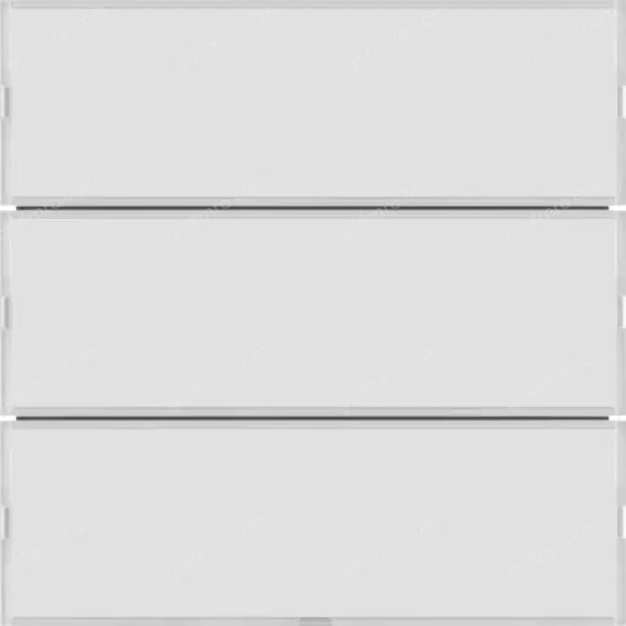 Push-button 3g, lab. field,RGB LED, int. temp.sensor, KNX-S.1/B.3/B.7,f.wh.p.wh