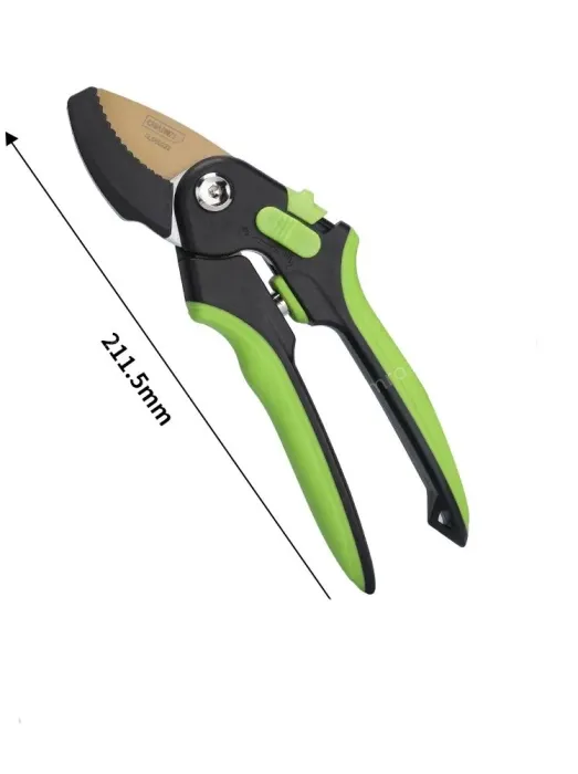 Dual-gear adjustable gold 8.5-inch-SK5 steel pruning shears