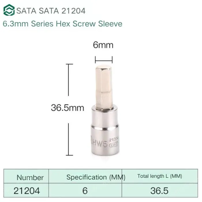 Xiaofei 6mm with a total length of 36.5mm-21204