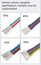 LED light connecting cable 16AWG*5 and (26/0.14TS)