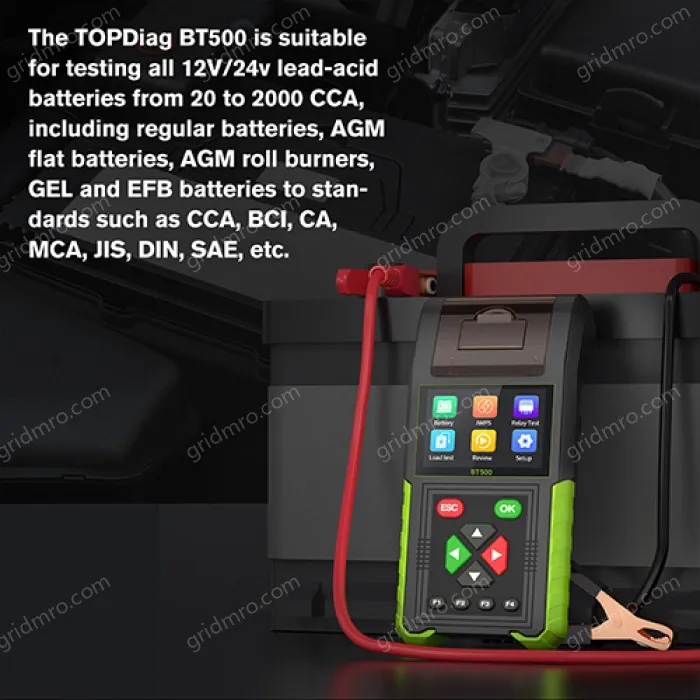 JDiag Jiedai 4-in-1 Automotive Intelligent Tester Leakage Start Charging OBD Voltage Detection Battery Analyzer
