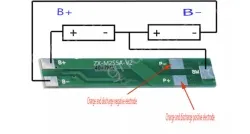 Lithium battery overcharge, overdischarge, overcurrent, short-circuit charging protection board 7.4V 6A