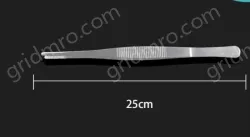 Stainless steel tweezers Straight round head (thick) 25cm