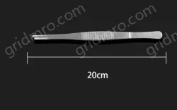Stainless steel tweezers Straight round head (thick) 20cm