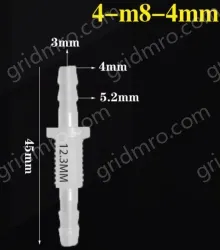 4-M8-4-Feed-through plastic connectors