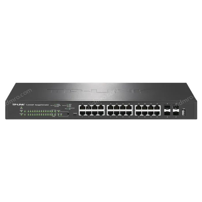28 port 10 Gigabit on-network managed PoE switches