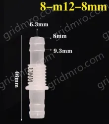 8-M12-8-Feed-through plastic connectors