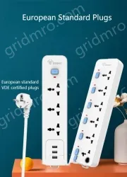 European standard unswitched 3-plug