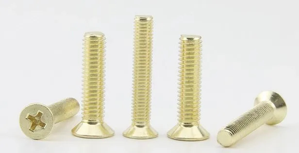 Golden Flat Head Screws M3*8